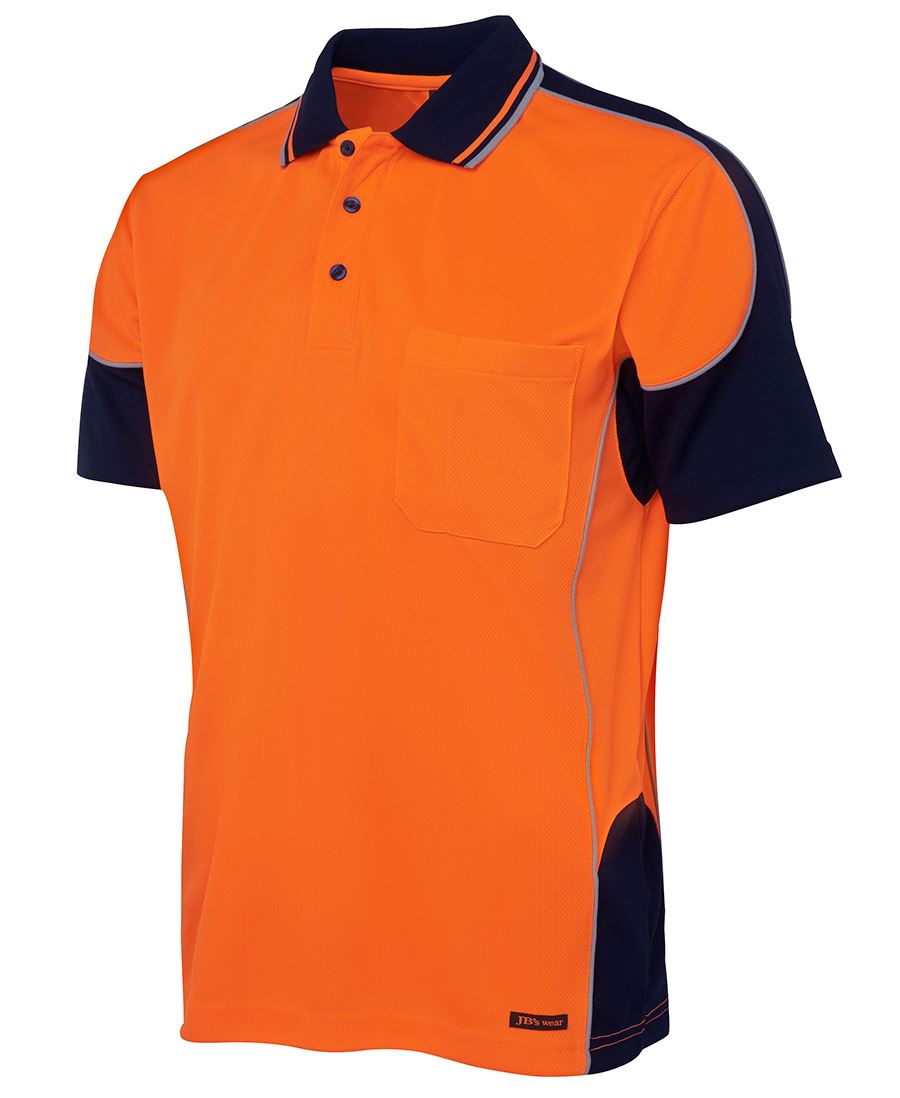 Hi Vis Contrast Piping Polo