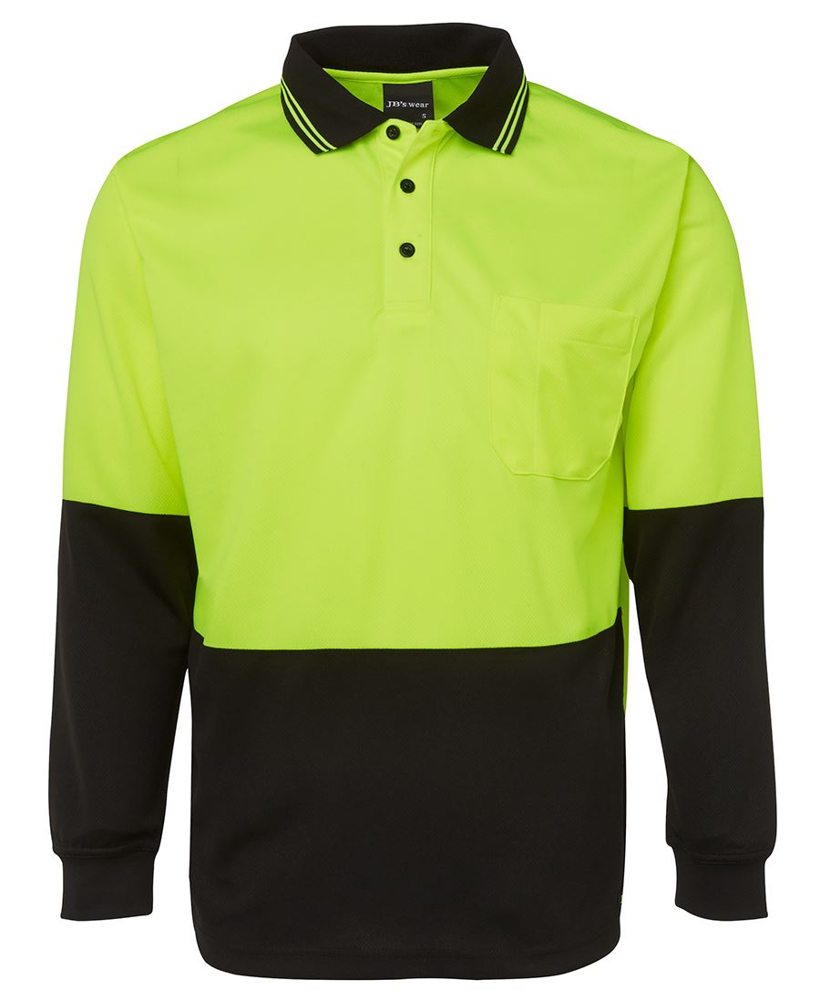 HI VIS L/S TRADITIONAL POLO 6HVPL